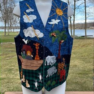 Gorgeous Handmade Noah’s Ark Vest Fits M-XL